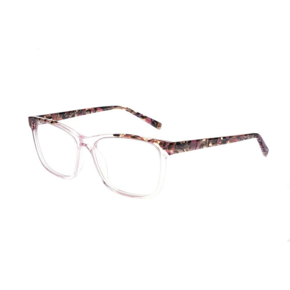 New Runway Couture RCE-316 Pink Eyeglasses w/ Colorful Brow & Temples 53/16/140